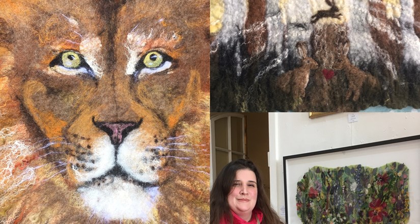Wet Felted Zoo Animal Portraits with Eve Marshall