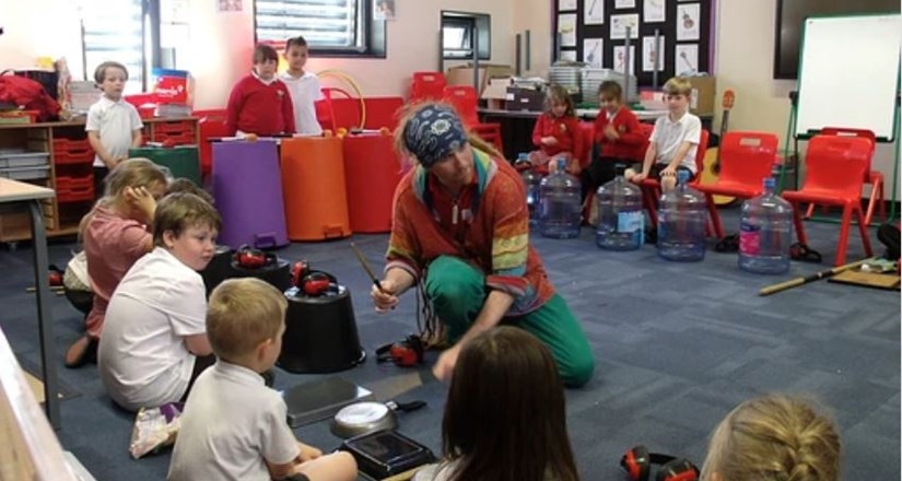 Junk Percussion Workshop, Stamford Arts Centre